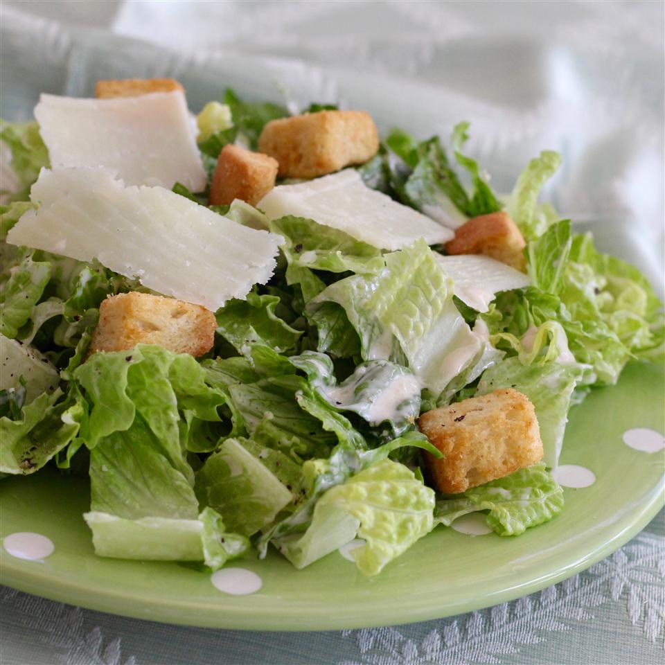 Photo of salad on table.